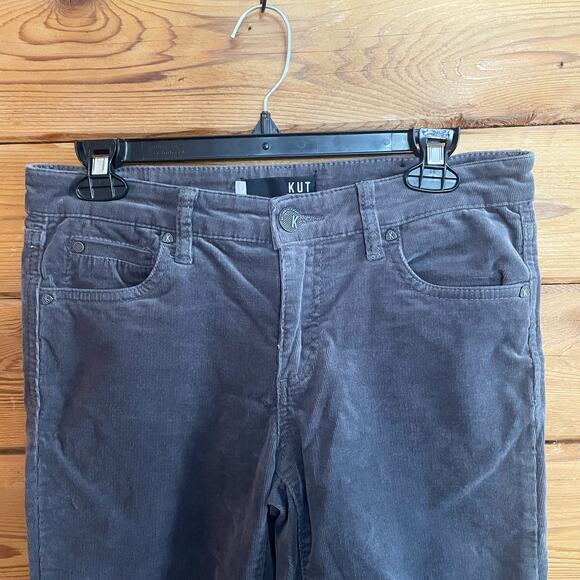 Kut From the Kloth Diana Jeans Gray Corduroy Size 4P - Picture 4 of 8